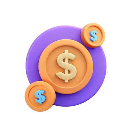 Signe dollar  3D Icon