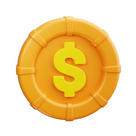 Signe dollar  3D Icon