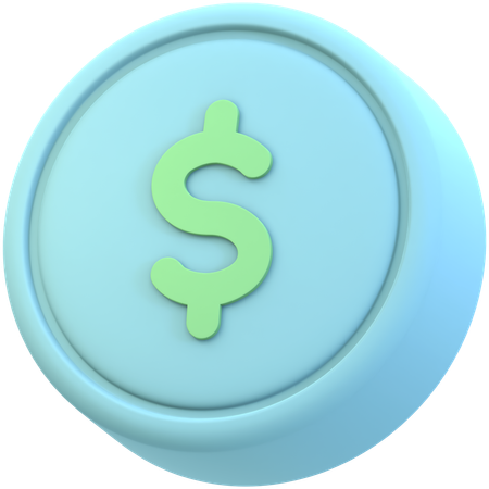 Signe dollar  3D Icon