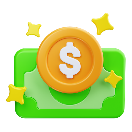 Signe dollar  3D Icon