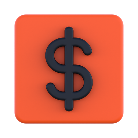 Signe dollar  3D Icon