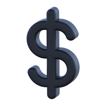 Signe dollar  3D Icon