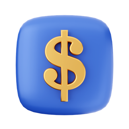 Signe dollar  3D Icon