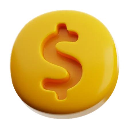 Signe dollar  3D Icon