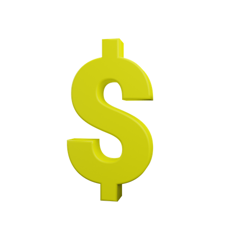 Signe dollar  3D Icon