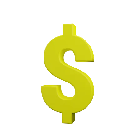 Signe dollar  3D Icon