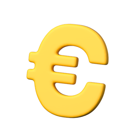 Signe de l'euro  3D Icon