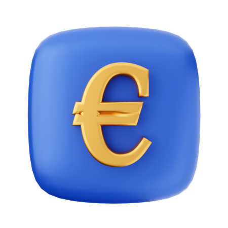 Signe de l'euro  3D Icon