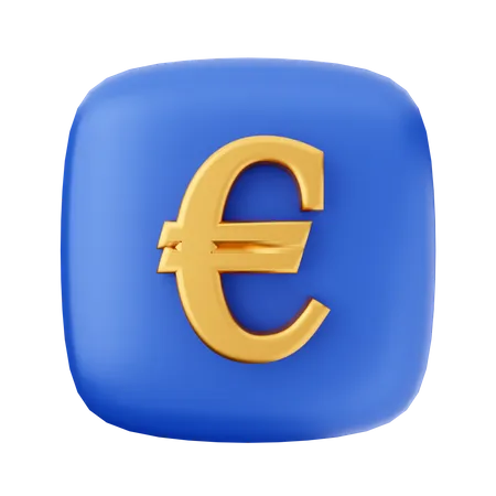 Signe de l'euro  3D Icon