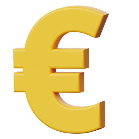 Signe de l'euro  3D Icon