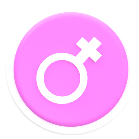 Signe féminin  3D Icon