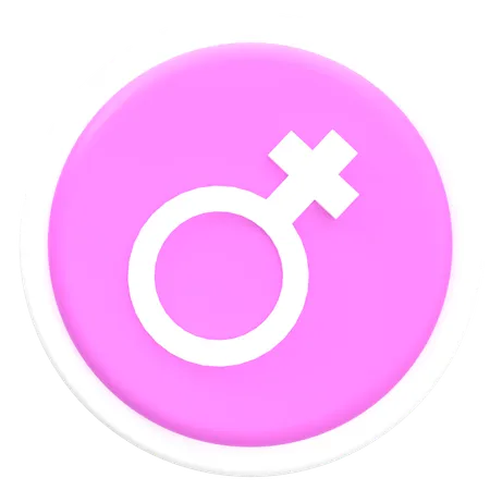 Signe féminin  3D Icon