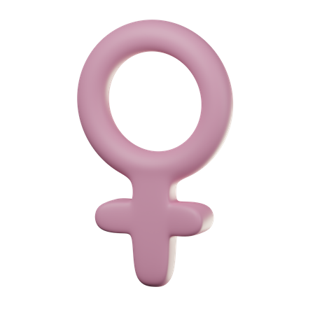 Signe féminin  3D Icon