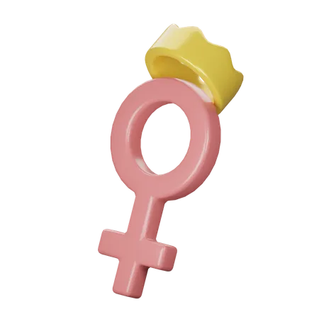 Signe féminin  3D Icon