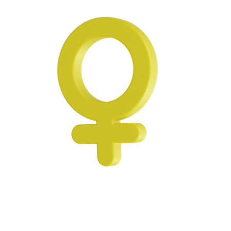 Signe féminin  3D Icon