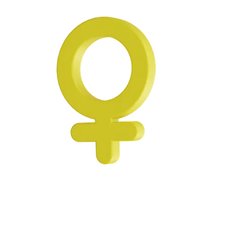 Signe féminin  3D Icon