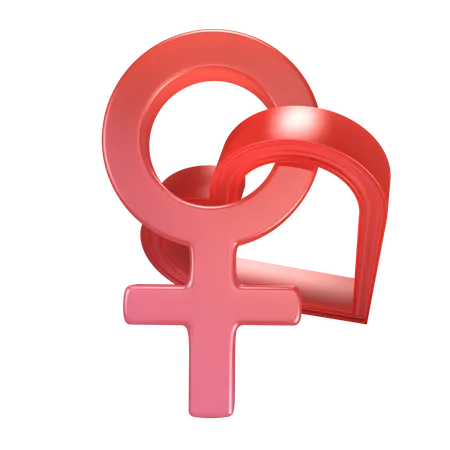 Signe féminin  3D Icon