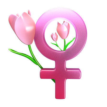 Signe féminin  3D Icon