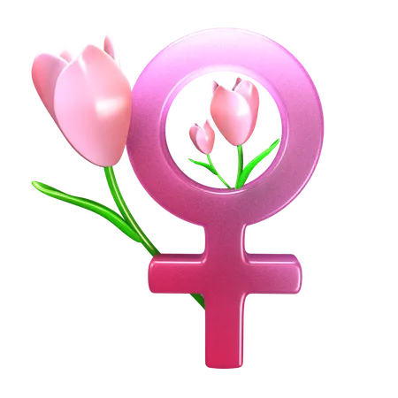 Signe féminin  3D Icon