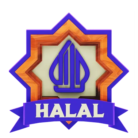 Signe halal  3D Icon