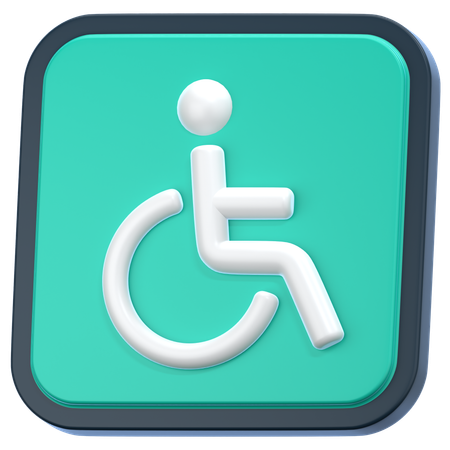 Signe de handicap  3D Icon