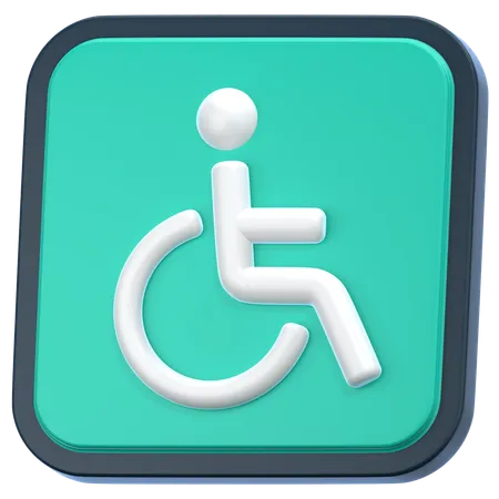 Signe de handicap  3D Icon