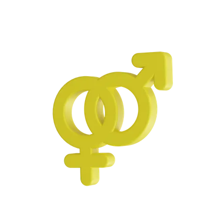 Signe masculin et féminin  3D Icon