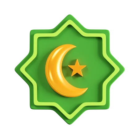 Signe islamique  3D Icon