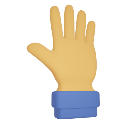 Signe de la main  3D Illustration