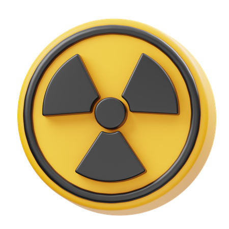 Signe radioactif  3D Icon