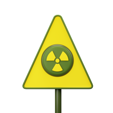 Signe radioactif  3D Icon