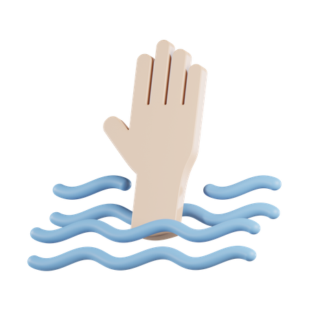 Signo de ahogamiento  3D Icon