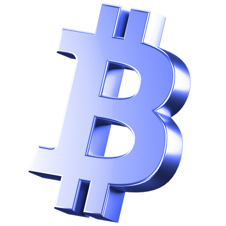 Signo de bitcóin  3D Icon