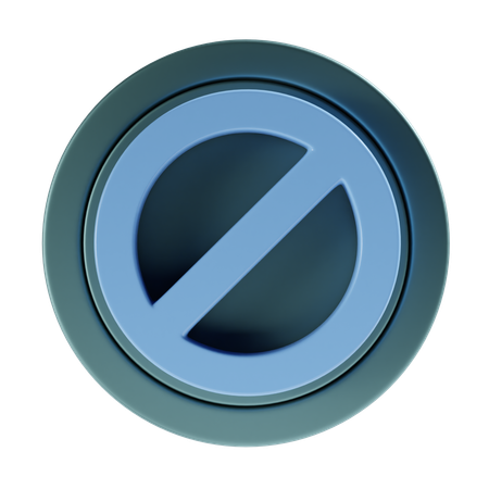 Signo de bloqueo  3D Icon