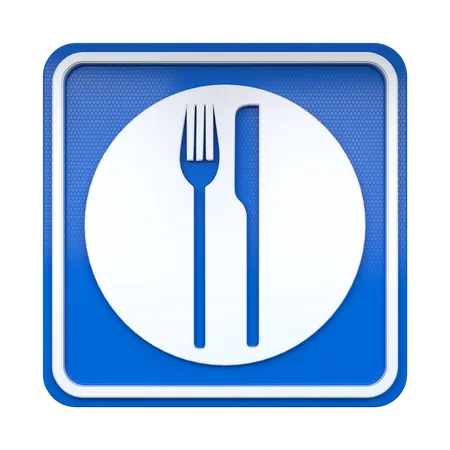 Señal de comida  3D Icon