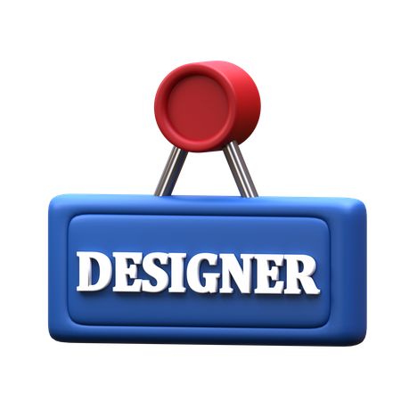 Signo de diseñador  3D Icon