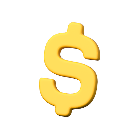 Signo de dólar  3D Icon