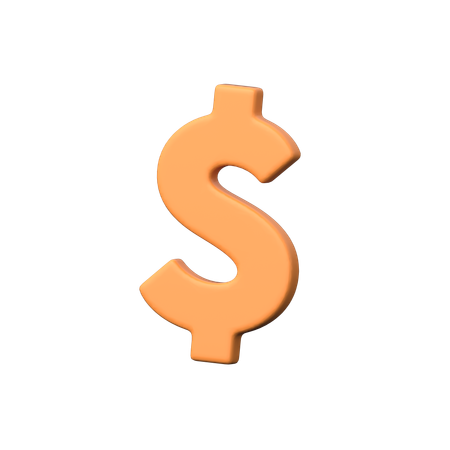 Signo de dólar  3D Icon