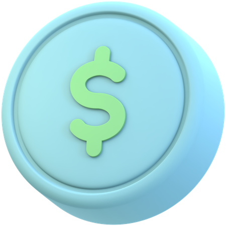 Signo de dólar  3D Icon