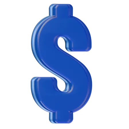 Signo de dólar  3D Icon