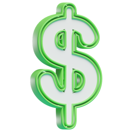 Signo de dólar  3D Icon