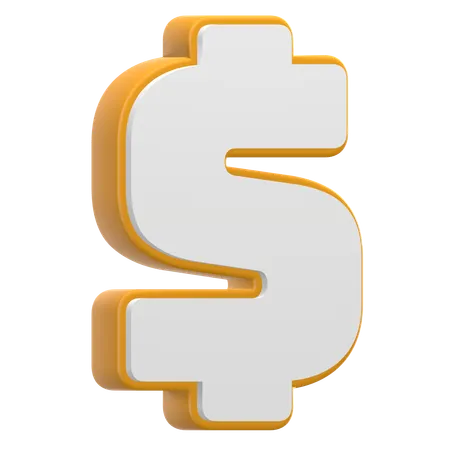 Signo de dólar  3D Icon