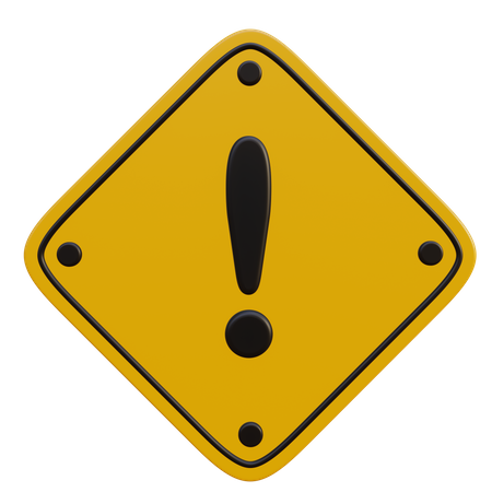 Signo de exclamación  3D Icon