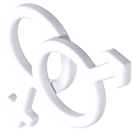 Signo de género  3D Illustration