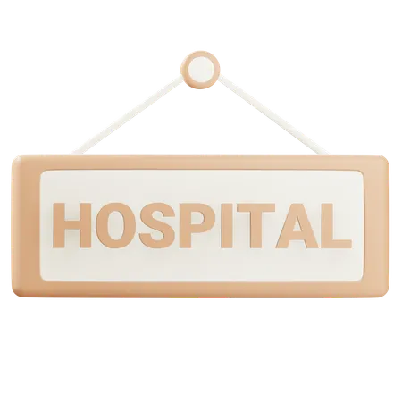 Signo de hospital  3D Icon