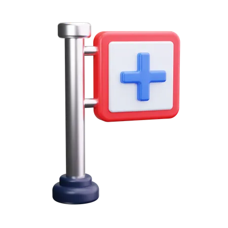 Signo de hospital  3D Icon