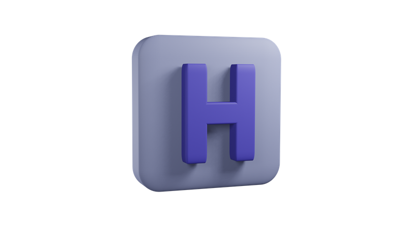 Signo de hospital  3D Icon