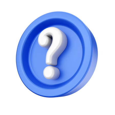 Signo de interrogación  3D Icon