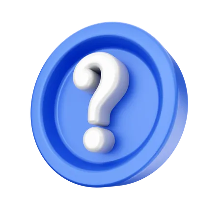 Signo de interrogación  3D Icon