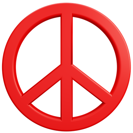Signo de la paz  3D Illustration